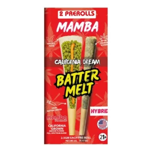 california dream mamba batter melt full spectrum blend pre roll 2ct 2.5g