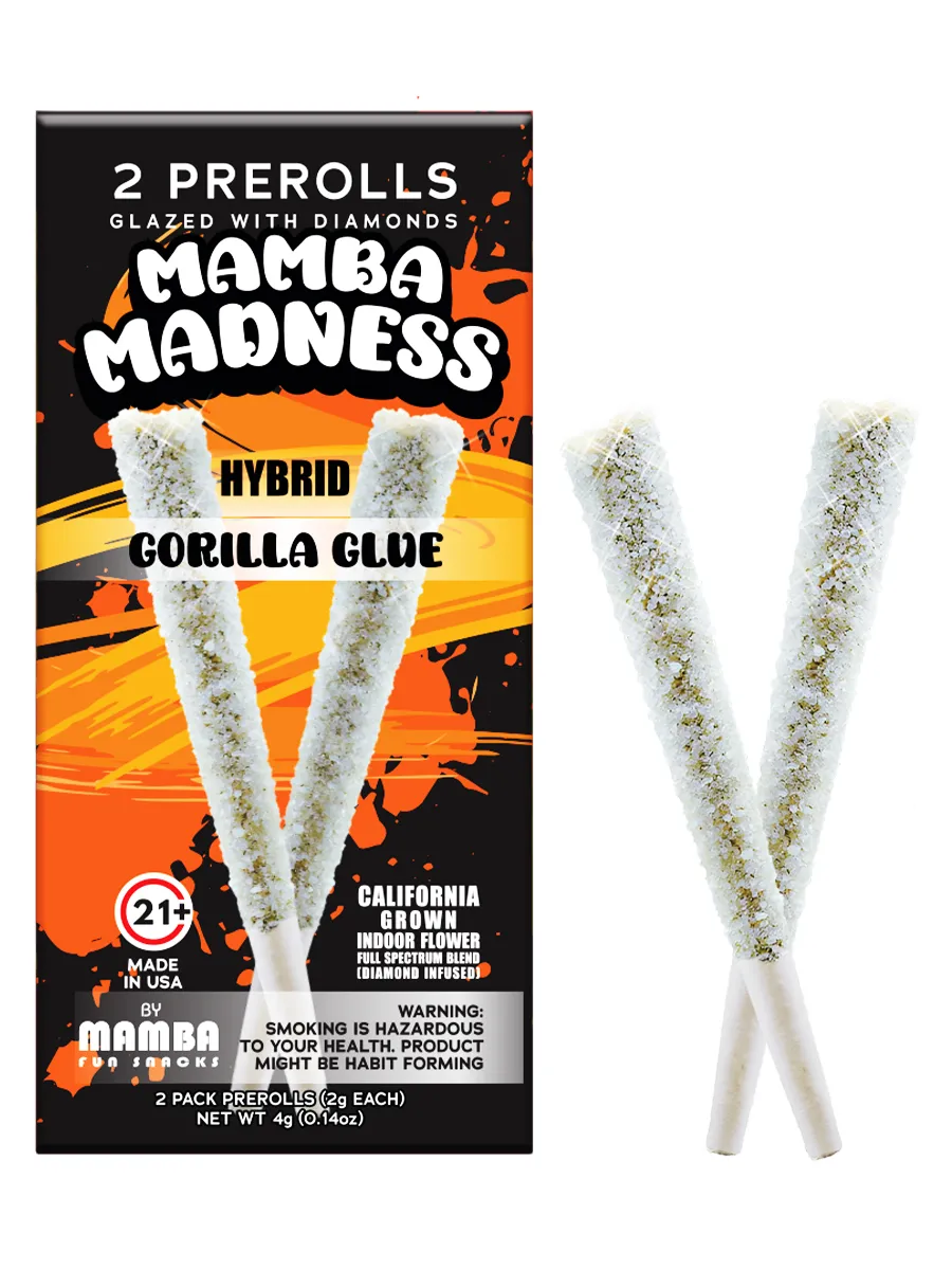 Gorilla Glue Mamba Madness Diamond Infused Pre Roll 2ct 4G 2246a4be F938 4d4d Bf3f A8add2a9673f
