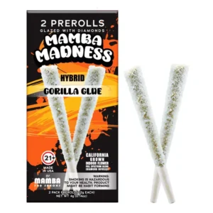 gorilla glue mamba madness diamond infused pre rolls 2ct 4g