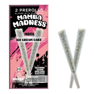ice cream cake mamba madness diamond infused pre rolls 2ct 4g