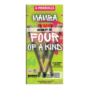 monkey pie mamba four of a kind full spectrum blend pre rolls 4ct 8g