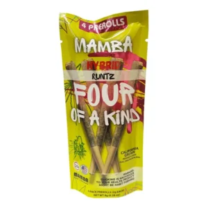 runtz mamba four of a kind full spectrum blend pre rolls 4ct 8g