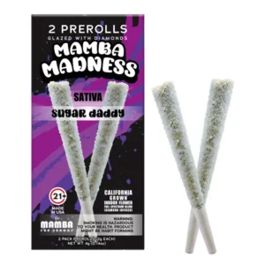 sugar daddy mamba madness diamond infused pre rolls 2ct 4g