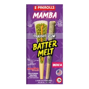 twilight zone mamba batter melt full spectrum blend pre roll 2ct 2.5g